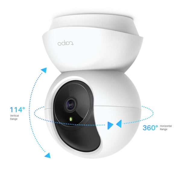 Tapo TP-Link C200 360° 2MP 1080p Full HD Pan/Tilt Home Security Wi-Fi Smart Camera| Alexa Enabled| 2-Way Audio| Night Vision| Motion Detection| Sound and Light Alarm| Indoor CCTV White - Image 4